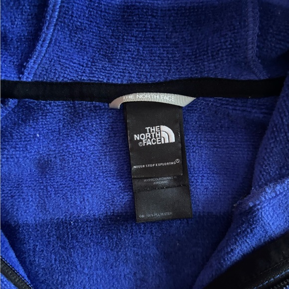 The North Face Blue Fleece Half Zip hoodie - Picture 3 of 4